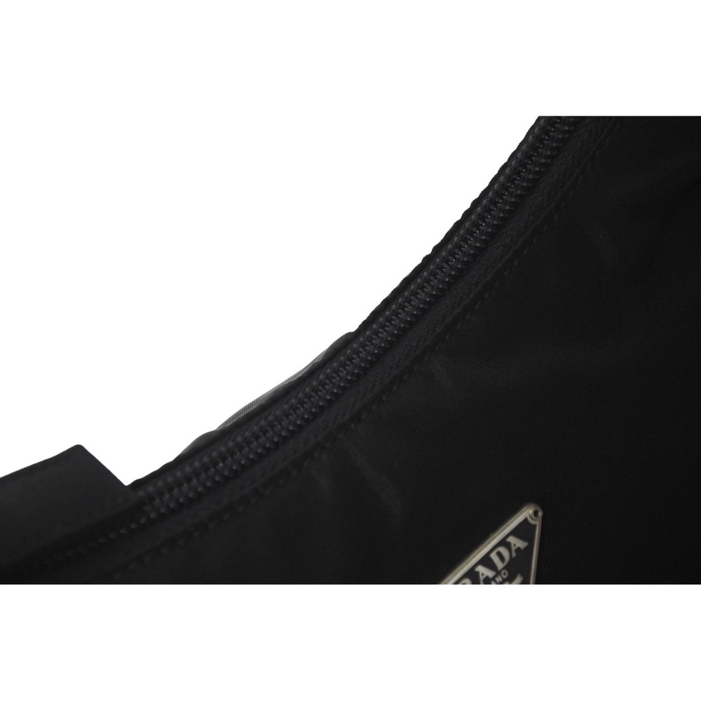 Prada Handbag Black Triangle Logo Hobo - Picture 6 of 10